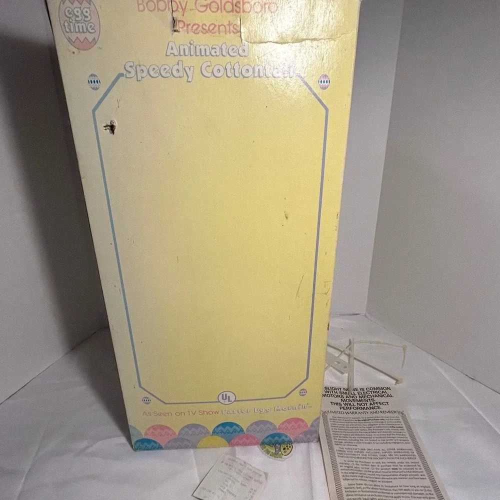 Vintage Goldsboro‎ Speedy Cottontail Animated Easter Bunny Rabbit Green Pink Hat